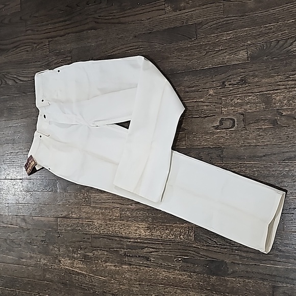 RUSTLER Wrangler  made in USA genuine VINTAGE white jeans NEW nwt sz 36 x 34p - Picture 6 of 9